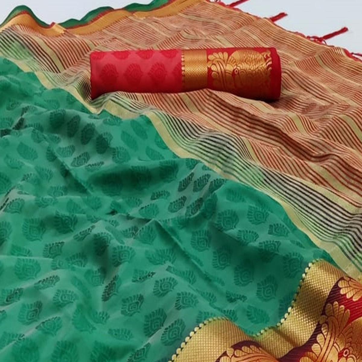 green-festive-wear-woven-kanjiwaram-art-silk-saree-111984