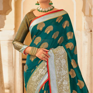 green-festive-wear-woven-organza-saree-119999