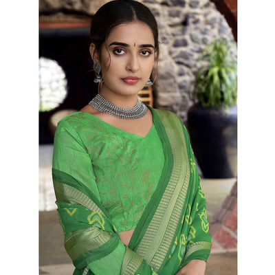 green-festive-wear-woven-pure-georgette-saree-122031