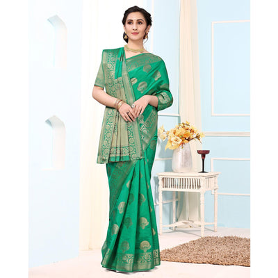 green-festive-wear-woven-raw-silk-saree-141957