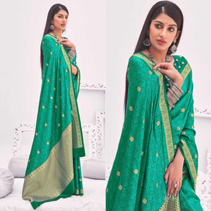 green-festive-wear-woven-satin-saree-140236