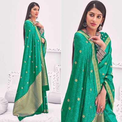 green-festive-wear-woven-satin-saree-140236