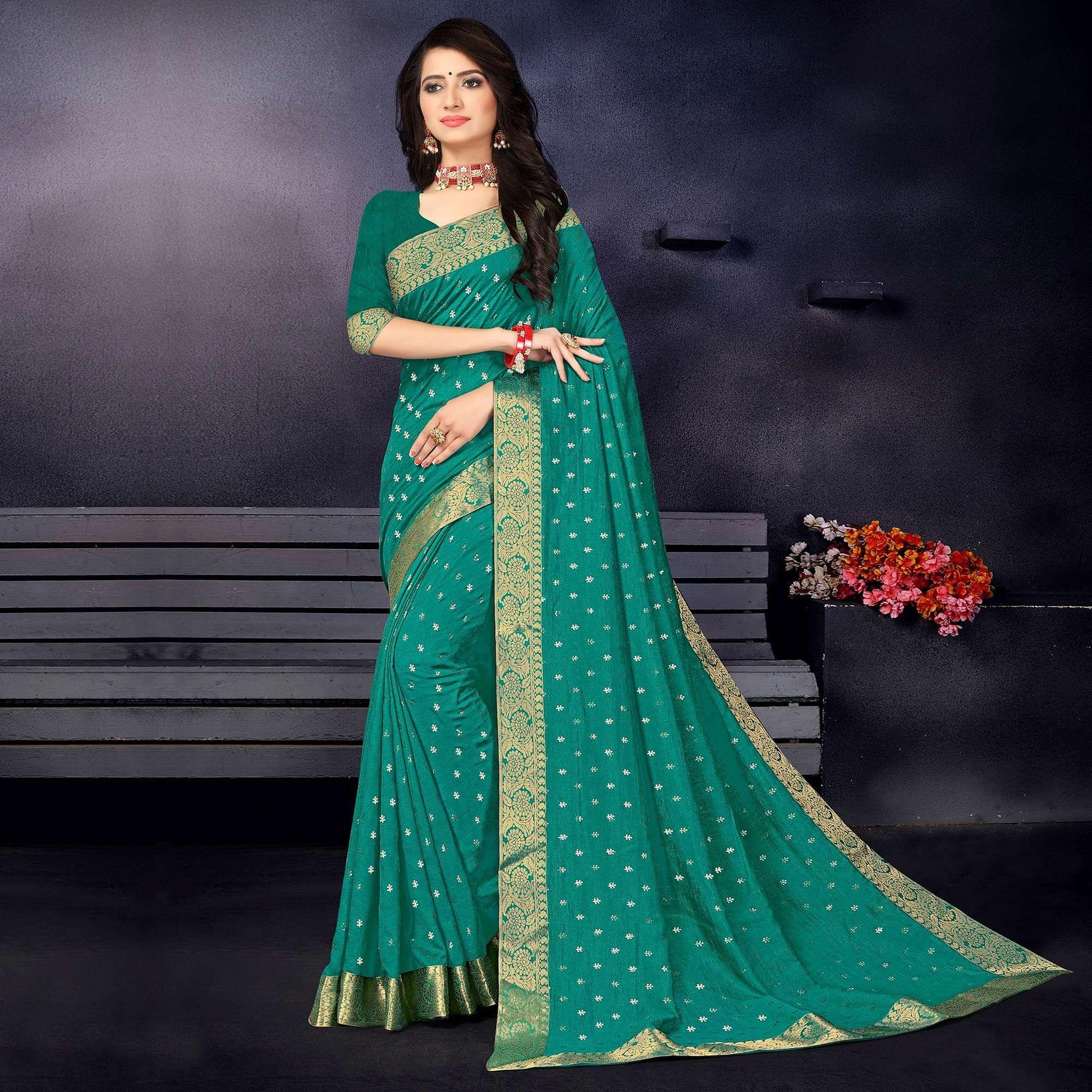 green-festive-wear-woven-silk-designer-saree-141450
