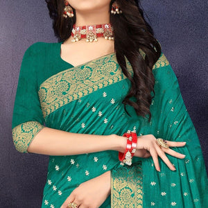 green-festive-wear-woven-silk-designer-saree-141450