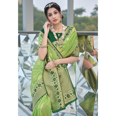 green-festive-wear-woven-silk-organza-saree-138061