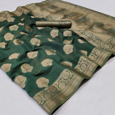 green-festive-wear-woven-silk-saree-141085