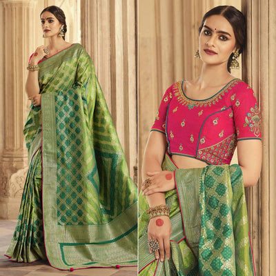 green-festive-wear-woven-silk-saree-138914