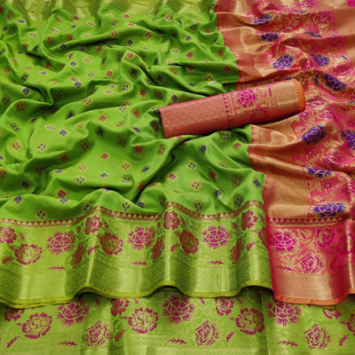 green-festive-wear-woven-silk-saree-118747