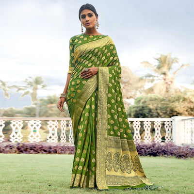 green-festive-wear-woven-silk-saree-128403