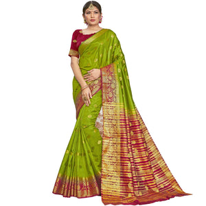 green-festive-wear-woven-silk-saree-108355
