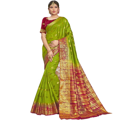 green-festive-wear-woven-silk-saree-108355