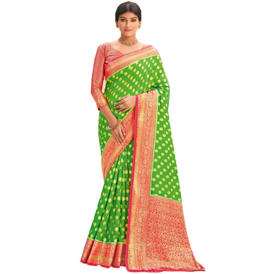 green-festive-wear-woven-silk-saree-127502