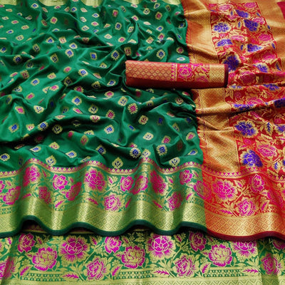 green-festive-wear-woven-silk-saree-118751