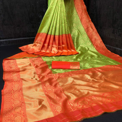 green-festive-wear-woven-silk-saree-128015