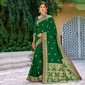 green-festive-wear-woven-silk-saree-118550