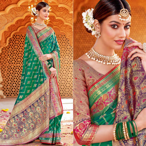 green-festive-wear-woven-silk-saree-139525
