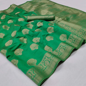 green-festive-wear-woven-silk-saree-141087