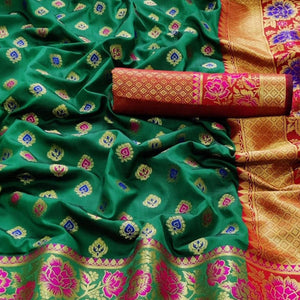 green-festive-wear-woven-silk-saree-118751