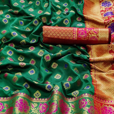 green-festive-wear-woven-silk-saree-118751