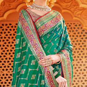 green-festive-wear-woven-silk-saree-139525