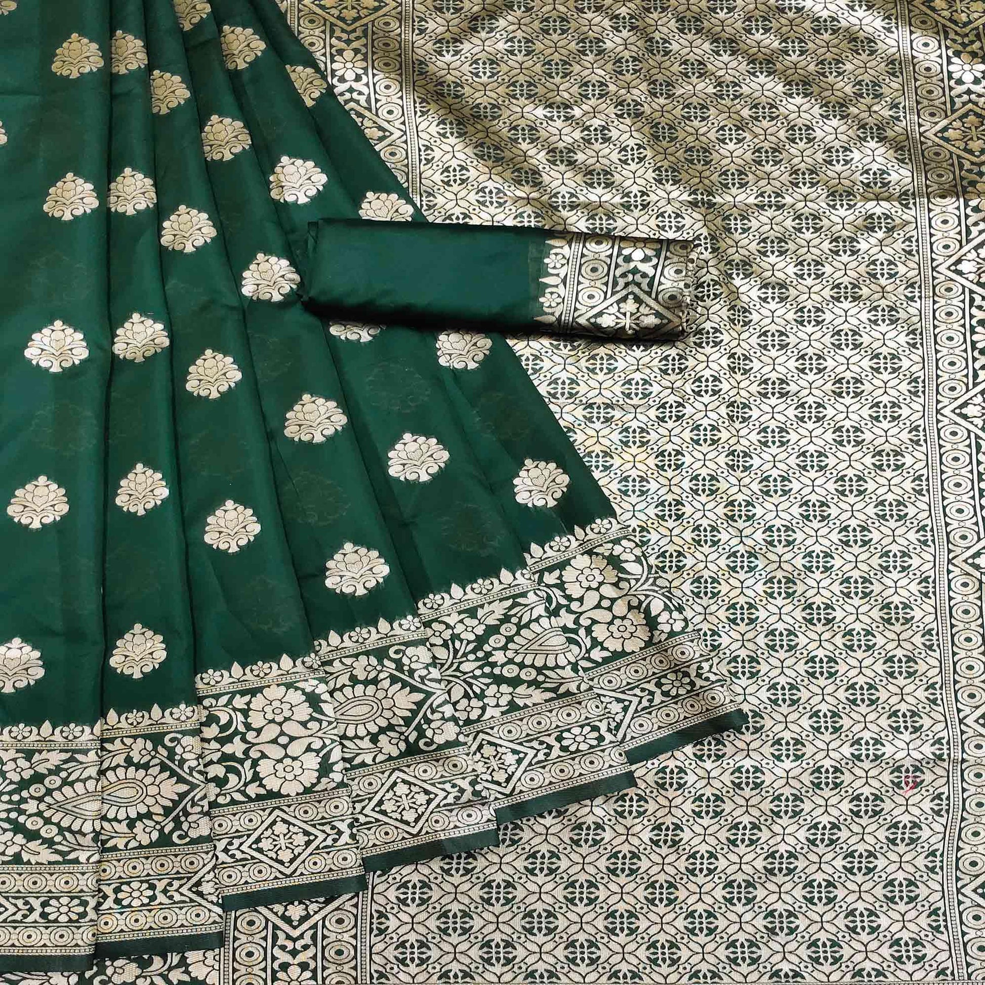 green-festive-wear-woven-silk-saree-134527