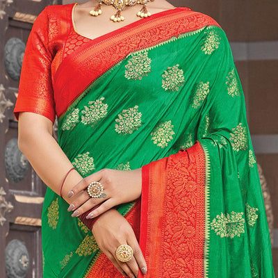 green-festive-wear-woven-silk-saree-108350