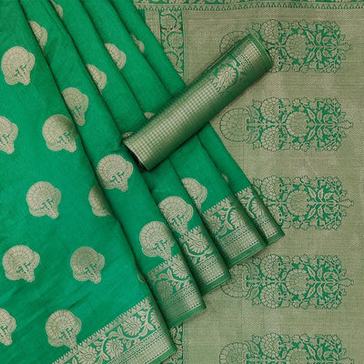green-festive-wear-woven-silk-saree-141087