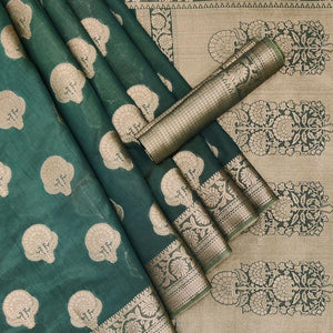 green-festive-wear-woven-silk-saree-141085