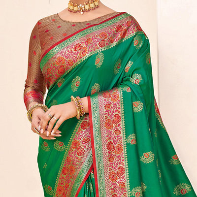 green-festive-wear-woven-silk-saree-139802