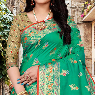 green-festive-wear-woven-silk-saree-140102