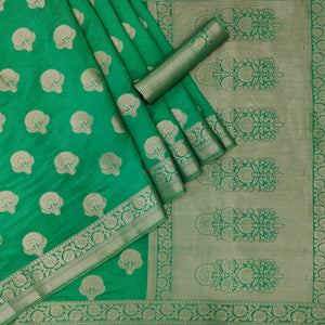 green-festive-wear-woven-silk-saree-141087