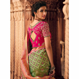 green-festive-wear-woven-silk-saree-130728