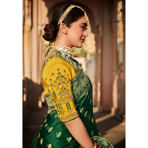 green-festive-wear-woven-silk-saree-139927