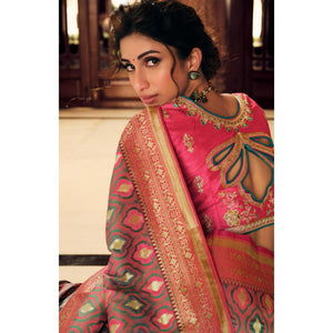 green-festive-wear-woven-silk-saree-130724