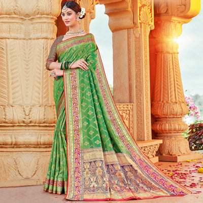 green-festive-wear-woven-silk-saree-139528