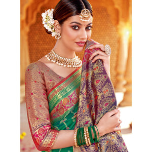 green-festive-wear-woven-silk-saree-139525