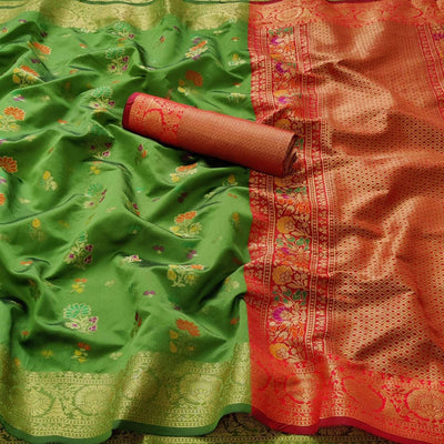 green-festive-wear-woven-silk-saree-with-meena-butta-pallu-106141
