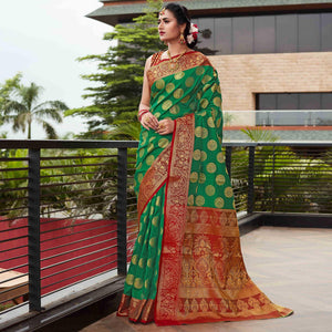 green-festive-wear-woven-silk-saree-with-meena-butta-rich-pallu-123157