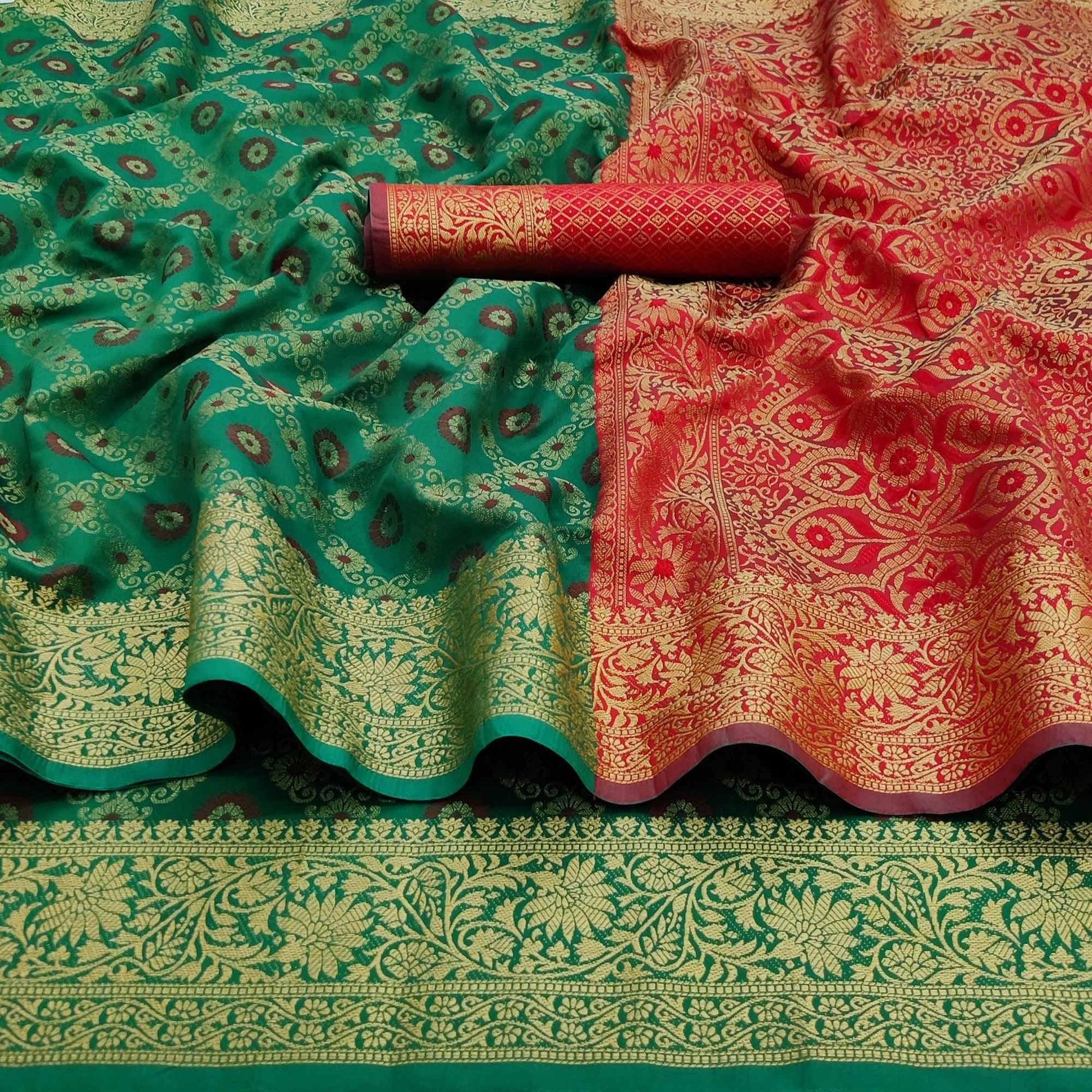 green-festive-wear-woven-silk-saree-with-patola-rich-pallu-136920
