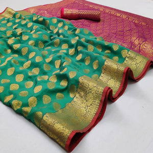 green-festive-wear-woven-silk-saree-with-rich-pallu-128932