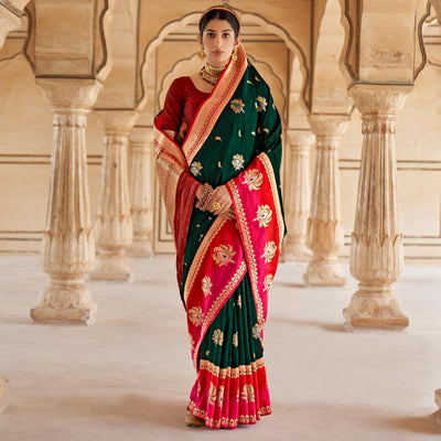 green-festive-wear-woven-soft-banarasi-silk-saree-130919