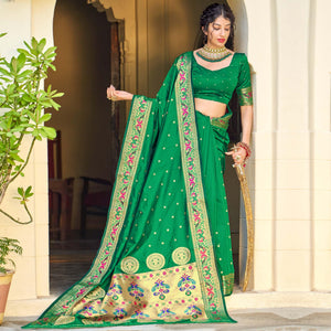 green-festive-wear-woven-soft-banarasi-silk-saree-130708