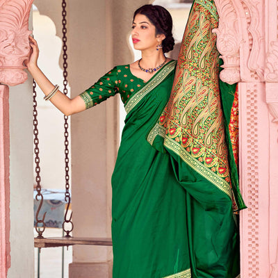green-festive-wear-woven-soft-banarasi-silk-saree-128574