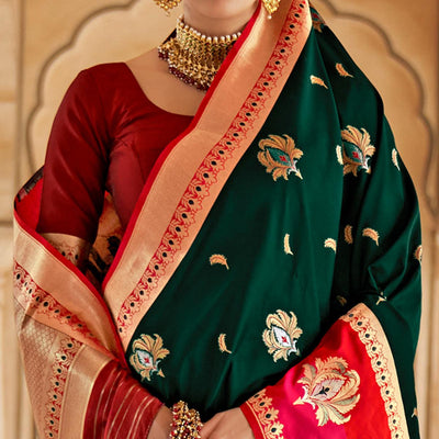 green-festive-wear-woven-soft-banarasi-silk-saree-130919