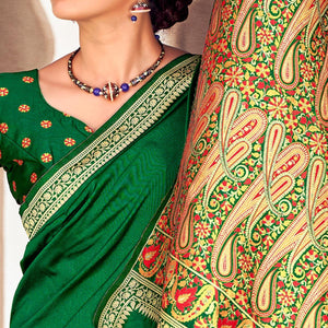 green-festive-wear-woven-soft-banarasi-silk-saree-128574