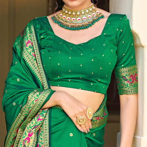 green-festive-wear-woven-soft-banarasi-silk-saree-130708