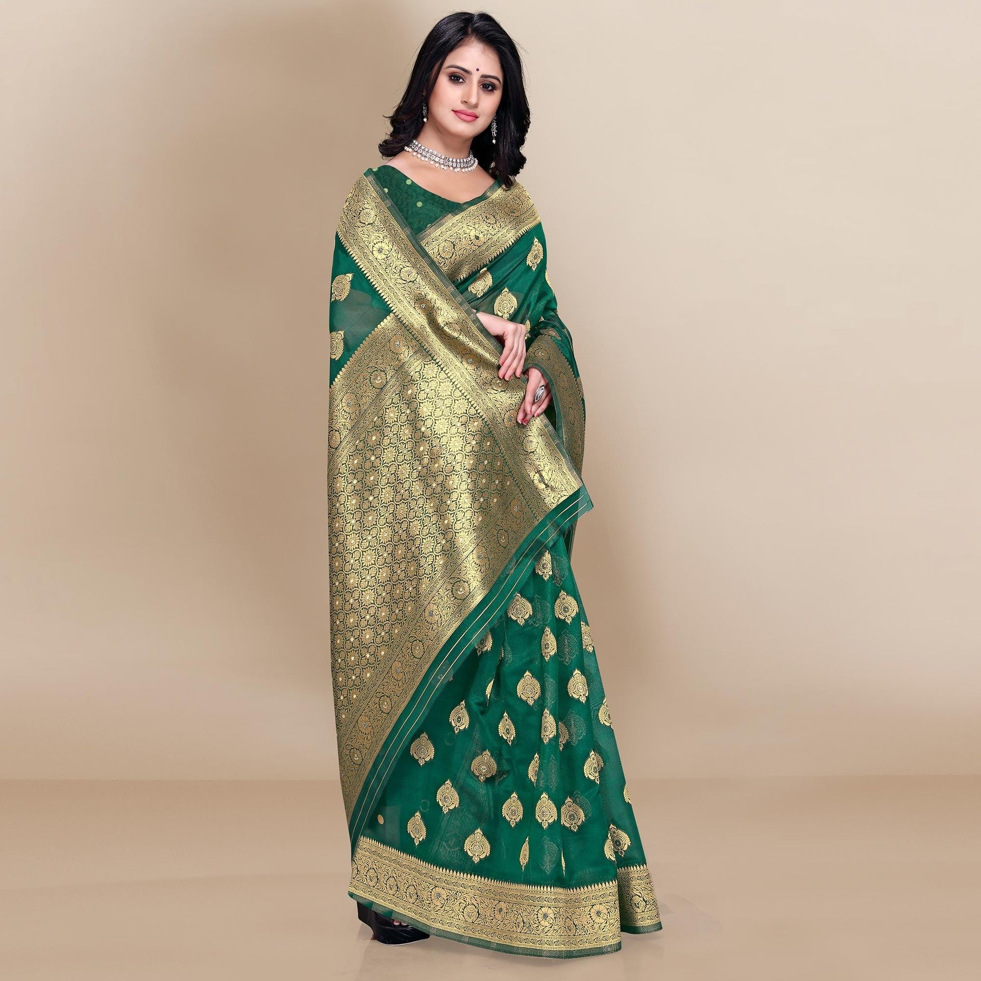 green-festive-wear-woven-soft-banarasi-saree-138496