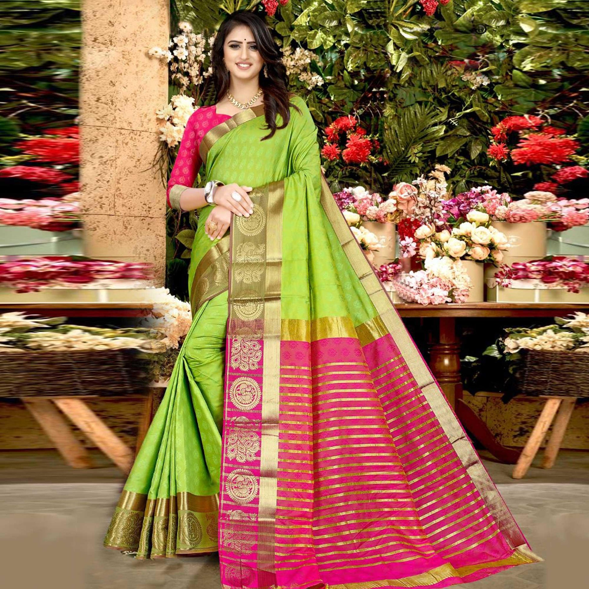 green-festive-wear-woven-soft-silk-saree-130923