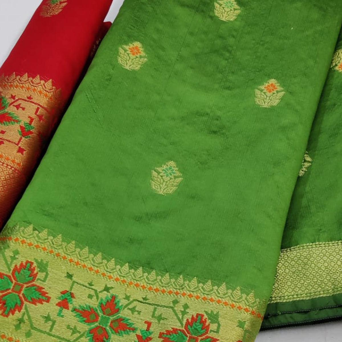 green-festive-wear-woven-soft-silk-saree-109181