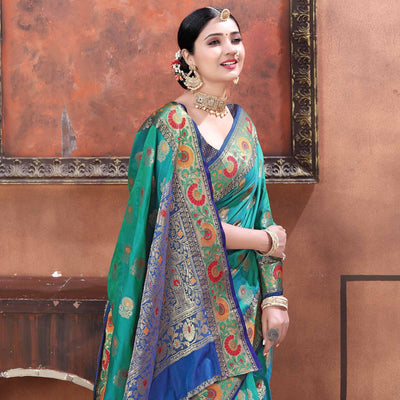 green-festive-wear-woven-soft-silk-saree-128393